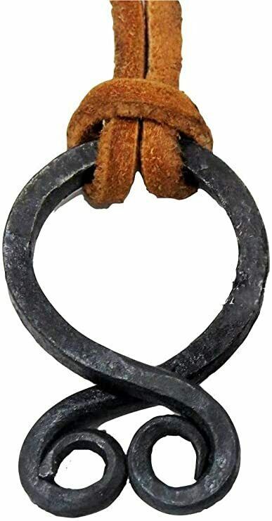 Viking Troll Cross Pendant - Hand-Forged Iron - Norse/Medieval/Jewelry/Skyrim - $34.65