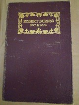 Robert Burns&#39;s Poems Thomas Crowell 1900 edition red leather - $21.77