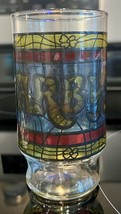 Vintage Arbys Fast Food Restaurant Stained Glass Tumbler Collectible - £6.58 GBP