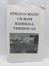 Strat O Matic CD ROM Baseball Version 3.0 PC Manual Only - £39.07 GBP