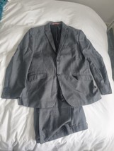 Next mens Grey full suit (jacket 44R &amp; trousers 36R) double vent - £35.19 GBP