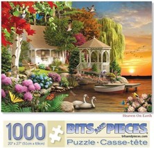 BITS &amp; PIECES Heaven On Earth JIGSAW PUZZLE 1000 Piece Deluxe Lrg Landsc... - $44.54