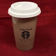 Falls Pointe NC STARBUCKS 8 oz Ceramic Travel Tumbler Cup Mug North Caro... - £13.61 GBP