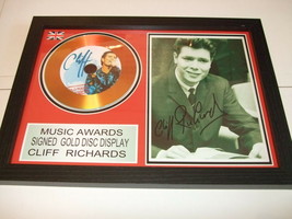 Cliff Richards Signed Gold Disc Y - £13.62 GBP
