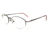 Technolite Eyeglasses Frames TL 520 LI Gray Light Gunmetal Half Rim 49-1... - $55.88