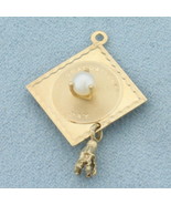 Graduation Day Mortarboard Cap Charm in 14k Yellow Gold  - $4,688.48 MXN