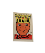Vtg. Idaho Spud Luggage Car Decal Sticker Lindgren Turner NOS MCM Ephemera - $27.73 CAD