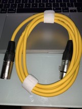 SAXLX-6 - ￼ Yellow  6 Foot XLR Patch Cable PA DJ Audio Cord - £3.79 GBP