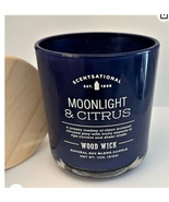 Scentsational Moonlight Citrus Candle Large Glass Jar 11 Oz  Soy Wax Woo... - £19.64 GBP