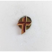 Vintage Colorful Cross Religious Lapel Hat Pin - £6.48 GBP