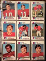 1973 &amp; 1972 Topps Pro Football Denver Broncos 53 Card Set Lot In Sleeve VTG - £34.09 GBP