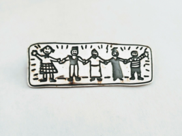EFS Sterling Silver UNITY PEACE Brooch Pin Mexico 925 Signed - $19.79