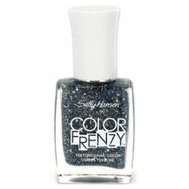 Sally Hansen Color Frenzy Textured Nail Color - Black &amp; Silver - *SEA SALT* - £1.56 GBP