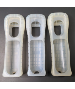 Nintendo Wii Remote Rubber Silicone Gel Cover Sleeves Clear Lot (3) QTY - £4.68 GBP