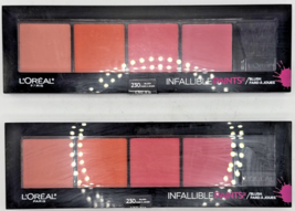 2x L'Oreal Infallible Paints Blush Pro Artist Palette 230 Blush .29 Oz - $29.75