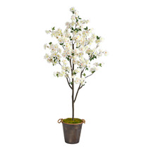 6 Cherry Blossom Artificial Tree in Decorative Metal Pail with Rope - £219.31 GBP
