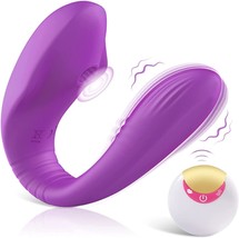 Remote Clitoral and G Spot Vibrator for Woman - Rechargeable (Purple) - £19.17 GBP