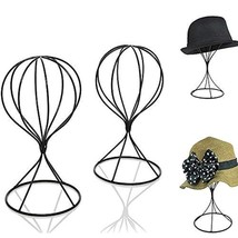 2 Pieces Modern Metal Hat Stands Durable Stable Metal Hat Cap Rack Wigs ... - £31.13 GBP