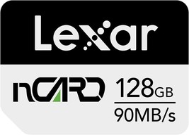 New Lexar nCARD 128GB  Nano Memory Card for Smartphones Up to 90MB/S LNCARD-128 - £21.76 GBP