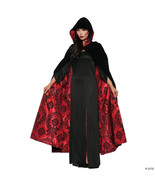 Wm deluxe velvet cape red black - $102.88 CAD