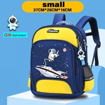 New 3D Kids Backpack Anti-lost Astronauts School bags Waterproof Cartoon Boys Ba - £36.55 GBP