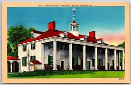 Mount Vernon, Virginia VA  Washington&#39;s Mansion  Vintage Postcard  Unposted - $6.90