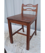 Interesting Wood Chair w Short Small Low Back - £19.77 GBP