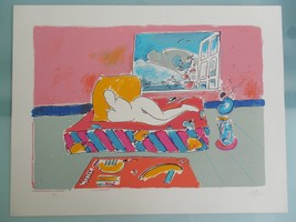 Peter Max &quot;By The Window&quot; Hand Signed &amp; Numbered 1978 Lithograph Artists... - £736.33 GBP