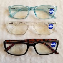 Lot Of 3 Gaoye +3.50 Fashion Casual Blue Light Lightweight Reading Glasses - £7.76 GBP