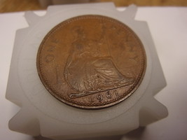 1961 English One Penny UK Large Cent 1c Great Britain! - £13.11 GBP