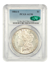 1884-S $1 PCGS/CAC AU50 - $509.25