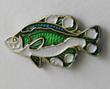 CRAPPIE FISH PAPERMOUTH STRAWBERRY FRESHWATER SPECKLED BASS LAPEL PIN 1/... - $5.64