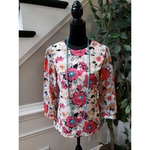 Tinley Road Blouse Women S Multicolor Floral Long Sleeve Lined Dressy Top - $24.75