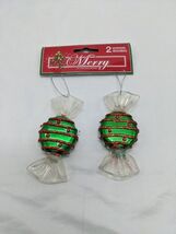 Christmas House Red Green Candy Ornaments 3 1/2&quot; - $12.09 CAD