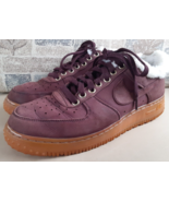 Nike Air Force 1 PRM Winter Maroon and Gum Shoes Men’s Size 8.5 (Av2874-... - £42.83 GBP