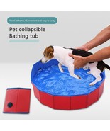 Foldable Pet Bath Pool for Small to Large Sized Dogs Outdoor PVC Swimmin... - $68.37 CAD