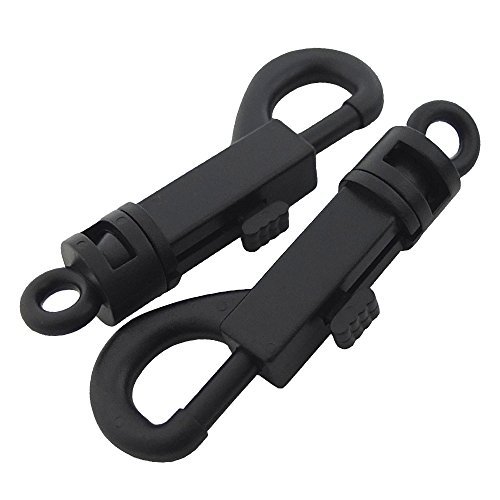 Bluemoona 20 PCS - Plastic SWIVEL CLIP SNAP Hook TRIGGER Keychain Key Buckle 3