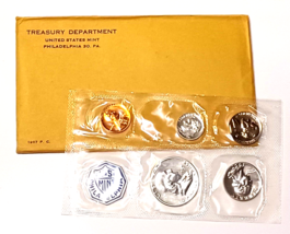 1957 U.S. Mint Silver Proof Set In Original Envelope - £55.45 GBP