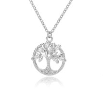 Tree of Life Pendant Necklace For Women Stainless Steel Gold Silver Colo... - £19.98 GBP