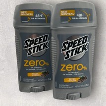 2 x Speed Stick Zero % No Aluminum FRESH WOODS 48hr Deodorant 2.7oz EA - £27.24 GBP