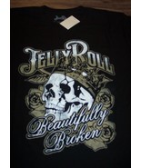 JELLY ROLL Beautifully Broken Skull  T-Shirt Mens LARGE NEW w/ TAG - $364.46 MXN