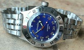 Russian Mechanical Automatic Wrist Watch VOSTOK AMPHIBIAN DIVER 100824 - £95.91 GBP