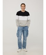Terranova Brooklyn Colour Block Long Sleeve Sweatshirt Var Black White G... - $33.83 CAD