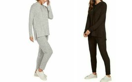 Max &amp; Mia Women&#39;s 2 Piece Live In Lounge Set Pullover Hoodie - £20.33 GBP