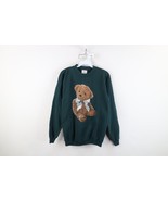 Vintage 90s Streetwear Girls L / XL Faded Teddy Bear Crewneck Sweatshirt... - $551.59 MXN