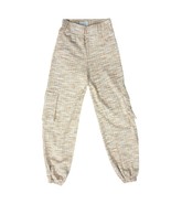 Urban Outfitters Beige Red Plaid Slim Fit Elastic Ankle Janey Cargo Pant... - $30.45 CAD