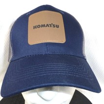 Komatsu Power Heavy Equipment Mesh Trucker Hat Navy Blue Snapback Cap - $11.40