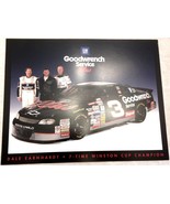 Dale Earnhardt Post Card, 8x10, 1998 Racing Team - $7.95