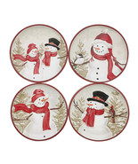(4) Kohl&#39;s St. Nicholas Square Yuletide Snowman Salad Dessert Christmas ... - $1,379.96 MXN