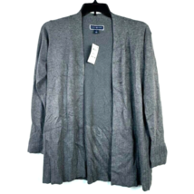 Karen Scott Womens Small Charcoal Heather Gray Cardigan Sweater NWT CF29 - £18.30 GBP